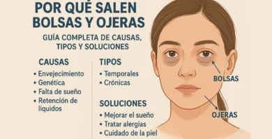 causas y tipos de bolsas y ojeras en el rostro