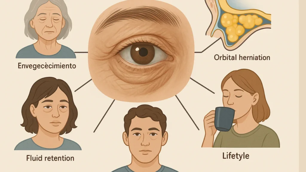 causas médicas de las bolsas en los ojos