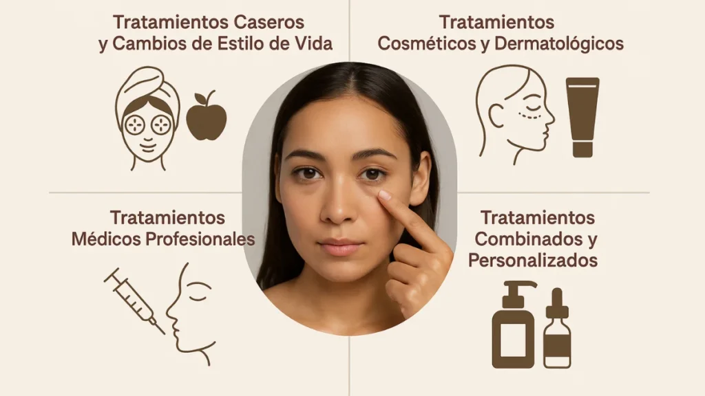 tratamientos médicos y dermatológicos para ojeras